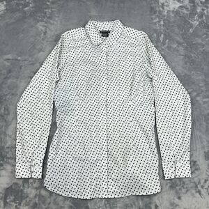 Exofficio Top Womens Size Small Black White Long Sleeve Button Up Shirt Outdoors
